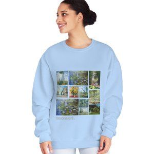 Monet Artist Collage Crew Neck Sweatshirt
